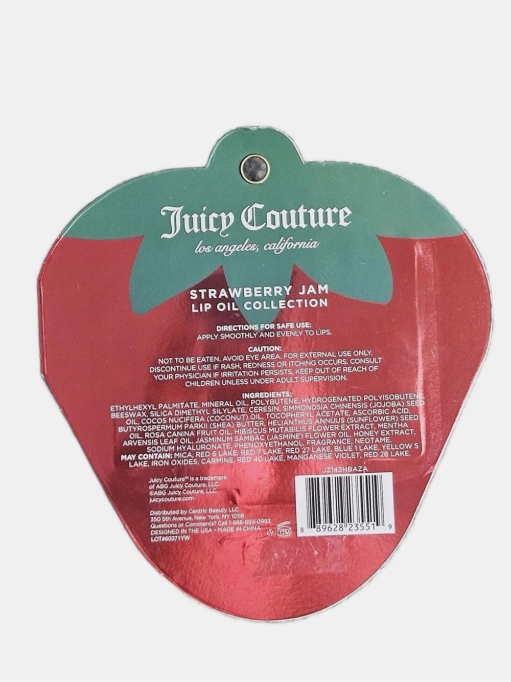 Juicy Couture Strawberry Jam Lip Oil Collection - Mint, Pink & Red Tubes - Picture 3 of 3